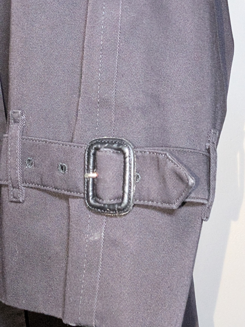 Vintage Burberrys of London Black Trench Coat Removable Wool Liner Nova Check - Picture 14 of 16